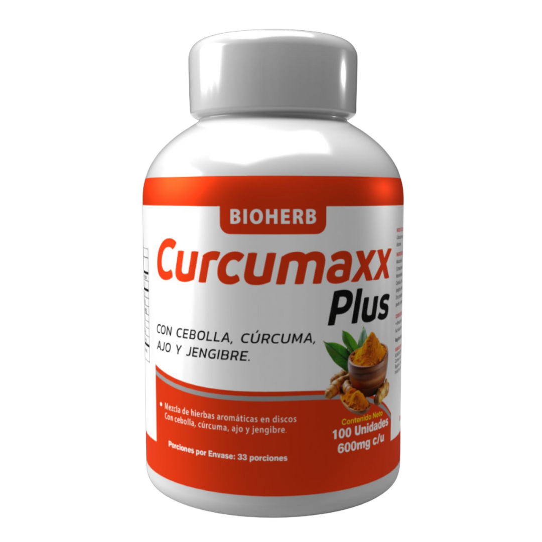 Curcumaxx Plus 600mg | Cúrcuma, Jengibre y Ajo