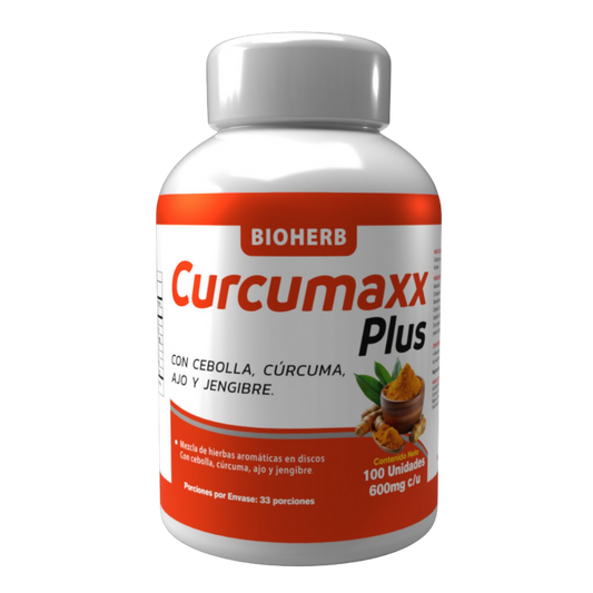 Curcumaxx Plus 600mg | Cúrcuma, Jengibre y Ajo