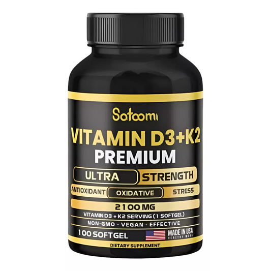 Vitamina D3 + K2 Premium 2100mg | Salud Ósea y Inmune